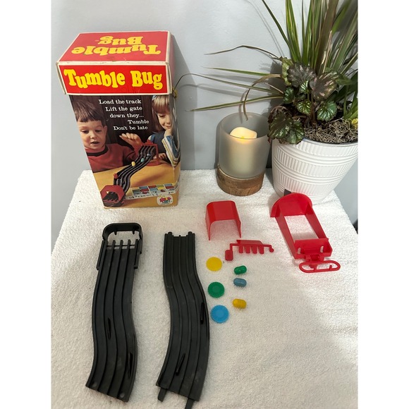 Tumble Bug Game Vintage 1960s Dexter Toy Marble Race Track Complete - Picture 2 of 7